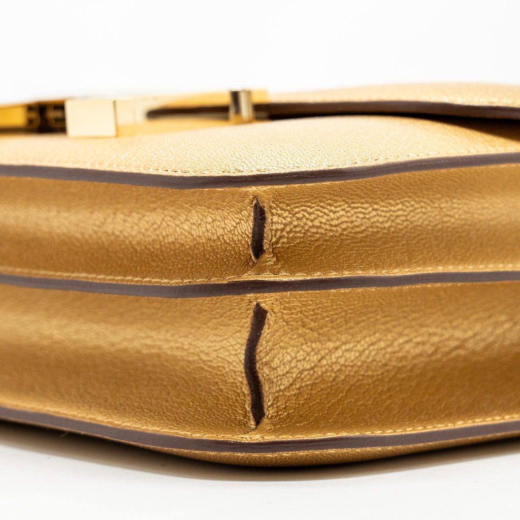 HERMES MINI CONSTANCE CHÈVRE CHAMKILIGHT Y9 DORE LGHW