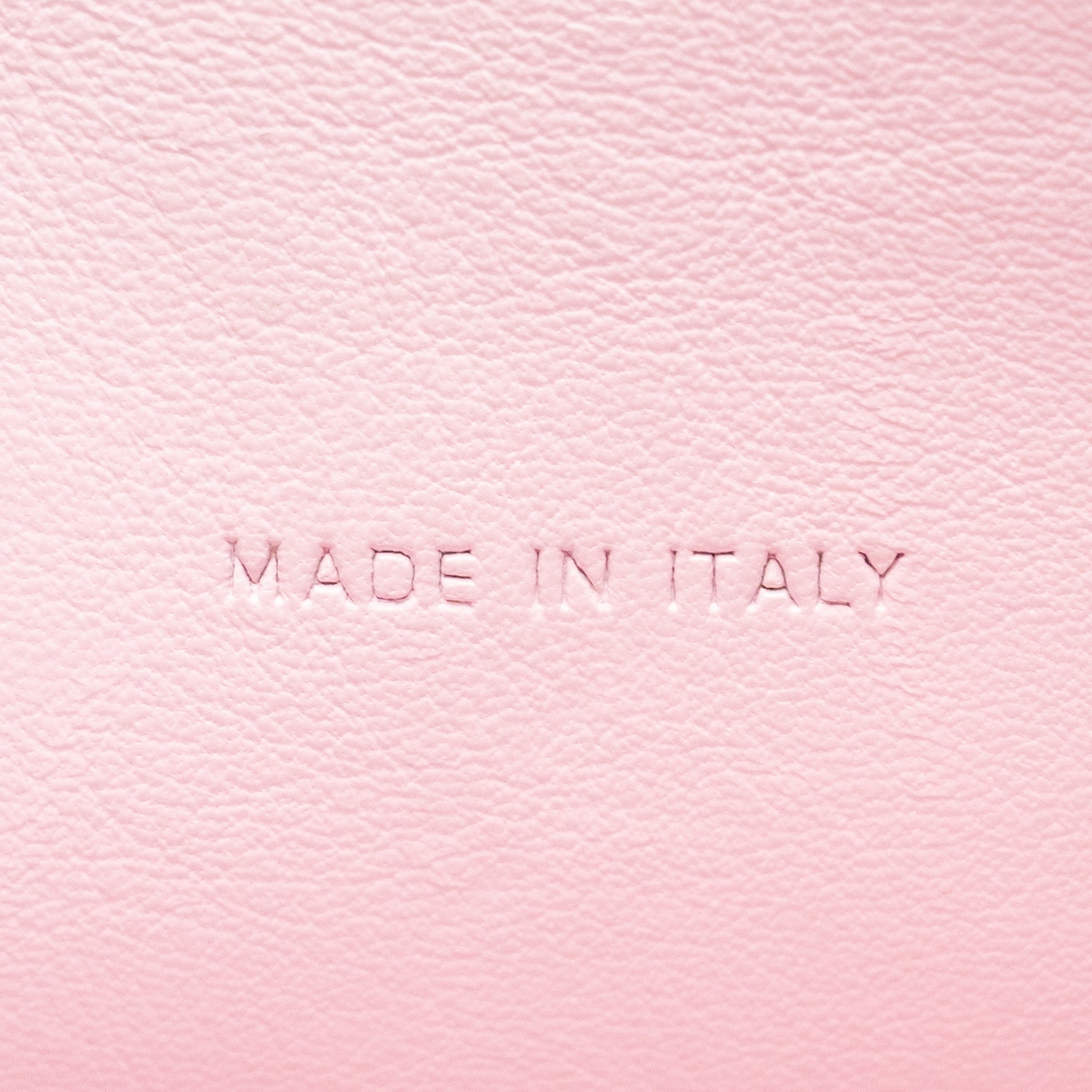 DIOR MEDIUM BE DIOR FLAP BAG CALFSKIN/METALLIC PATENT PINK SHW