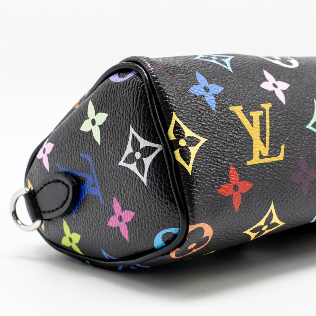 LOUIS VUITTON X TAKASHI MURAKAMI NANO SPEEDY MULTICOLOURED MONOGRAM CANVAS BLACK SHW