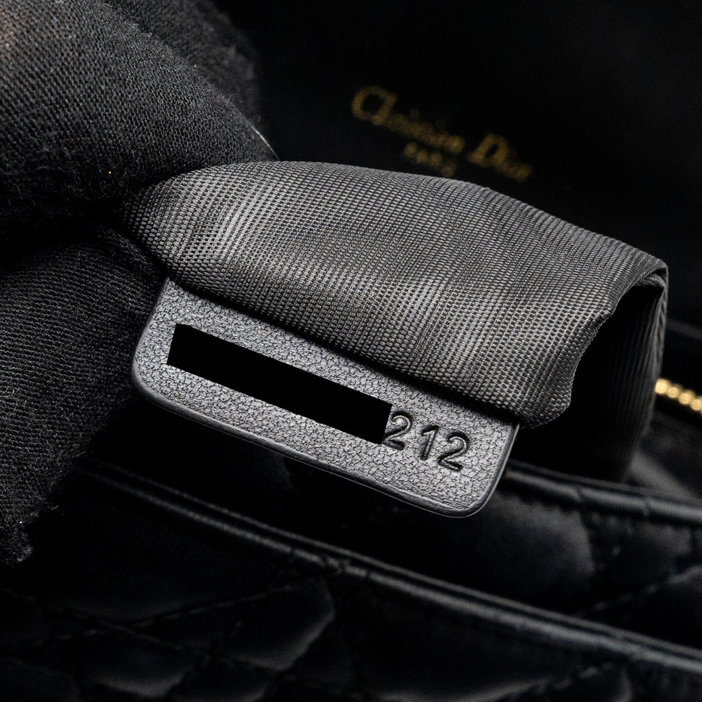 DIOR MY DIOR DAILY CHAIN POUCH LAMBSKIN BLACK LGHW