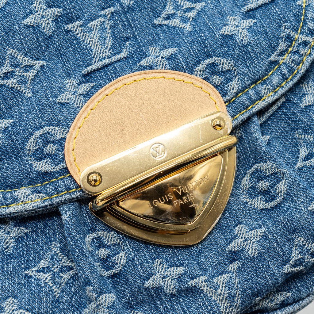 LOUIS VUITTON SUNSET BAG DENIM BLUE GHW (NEW VERSION)