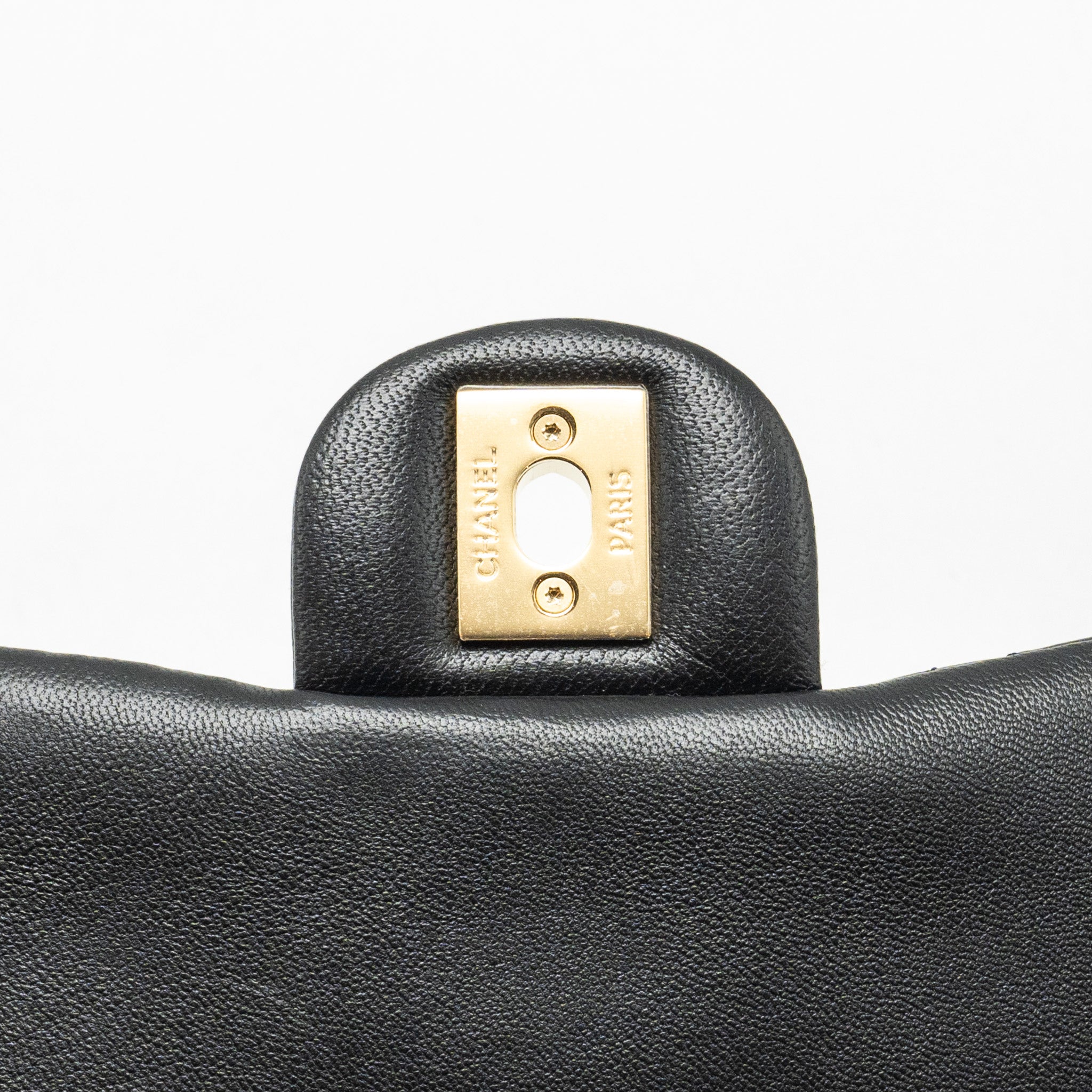 CHANEL 24S TOP HANDLE MINI FLAP BAG LAMBSKIN BLACK GHW (MICROCHIP)