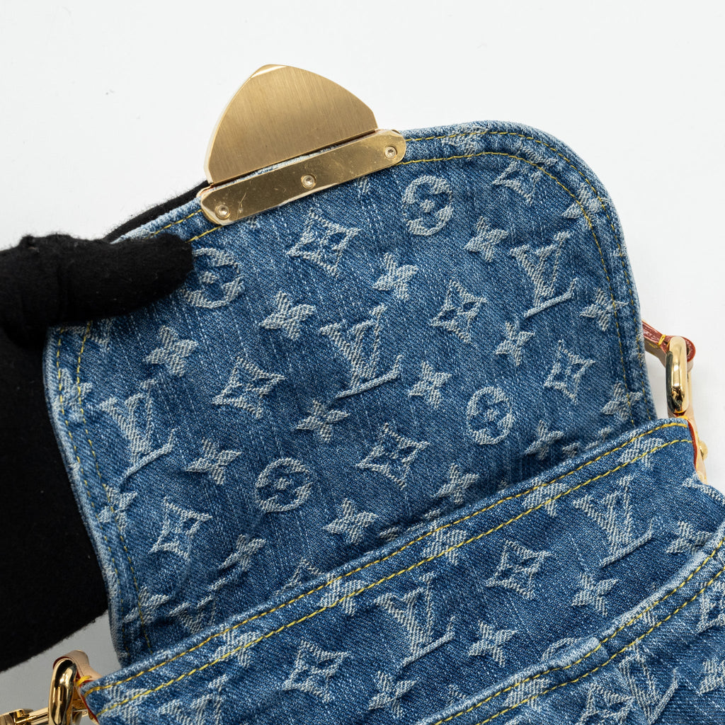 LOUIS VUITTON SUNSET BAG DENIM BLUE GHW (NEW VERSION)