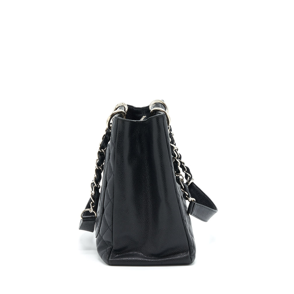 CHANEL GRAND SHOPPING TOTE/ GST CAVIAR BLACK SHW