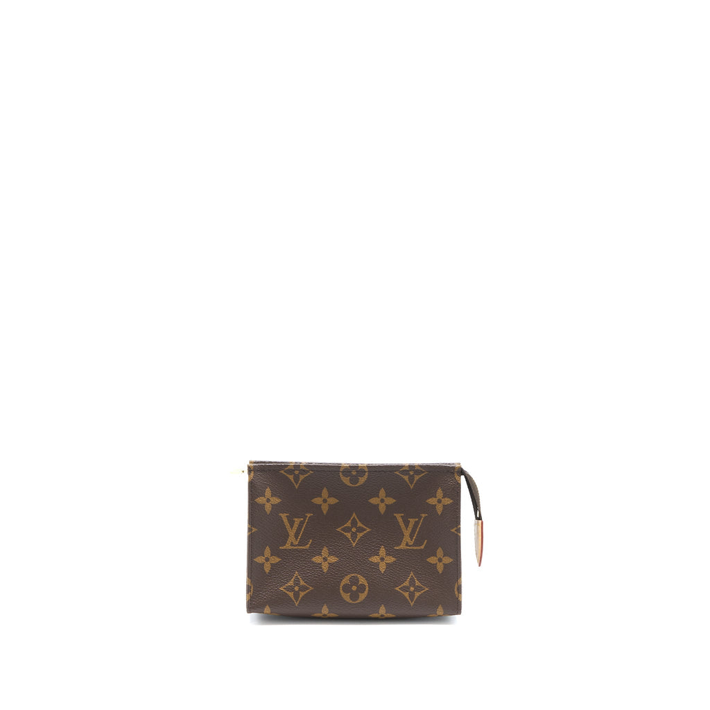 LOUIS VUITTON TOILETRY POCHETTE 15 MONOGRAM CANVAS GHW