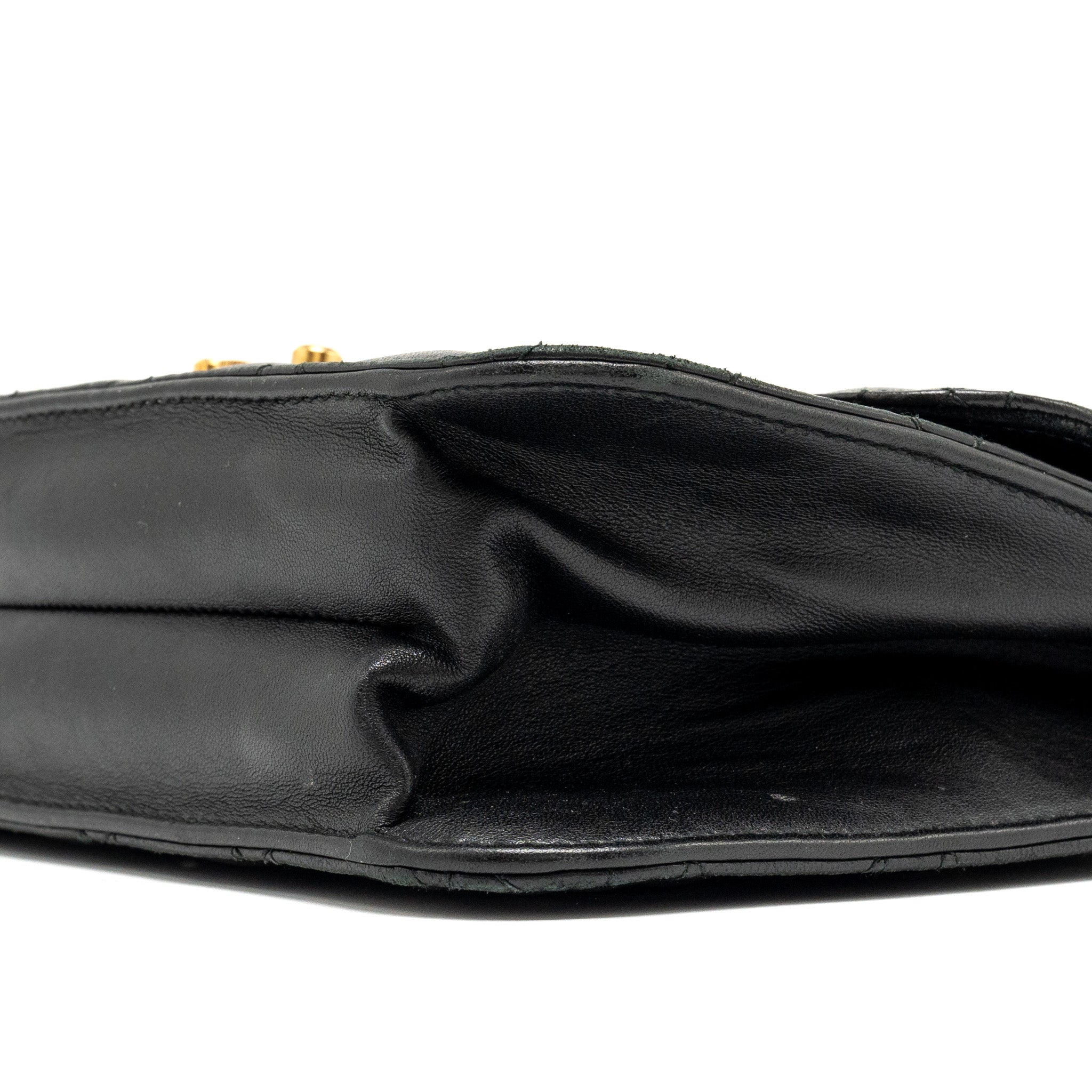 DIOR ADDICT FLAP BAG LAMBSKIN BLACK GHW