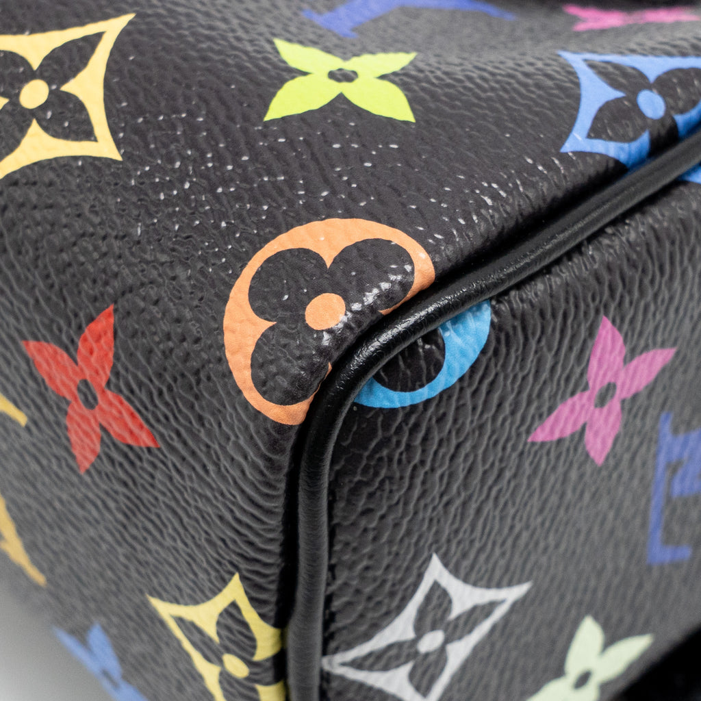 LOUIS VUITTON X TAKASHI MURAKAMI NANO SPEEDY MULTICOLOURED MONOGRAM CANVAS BLACK SHW