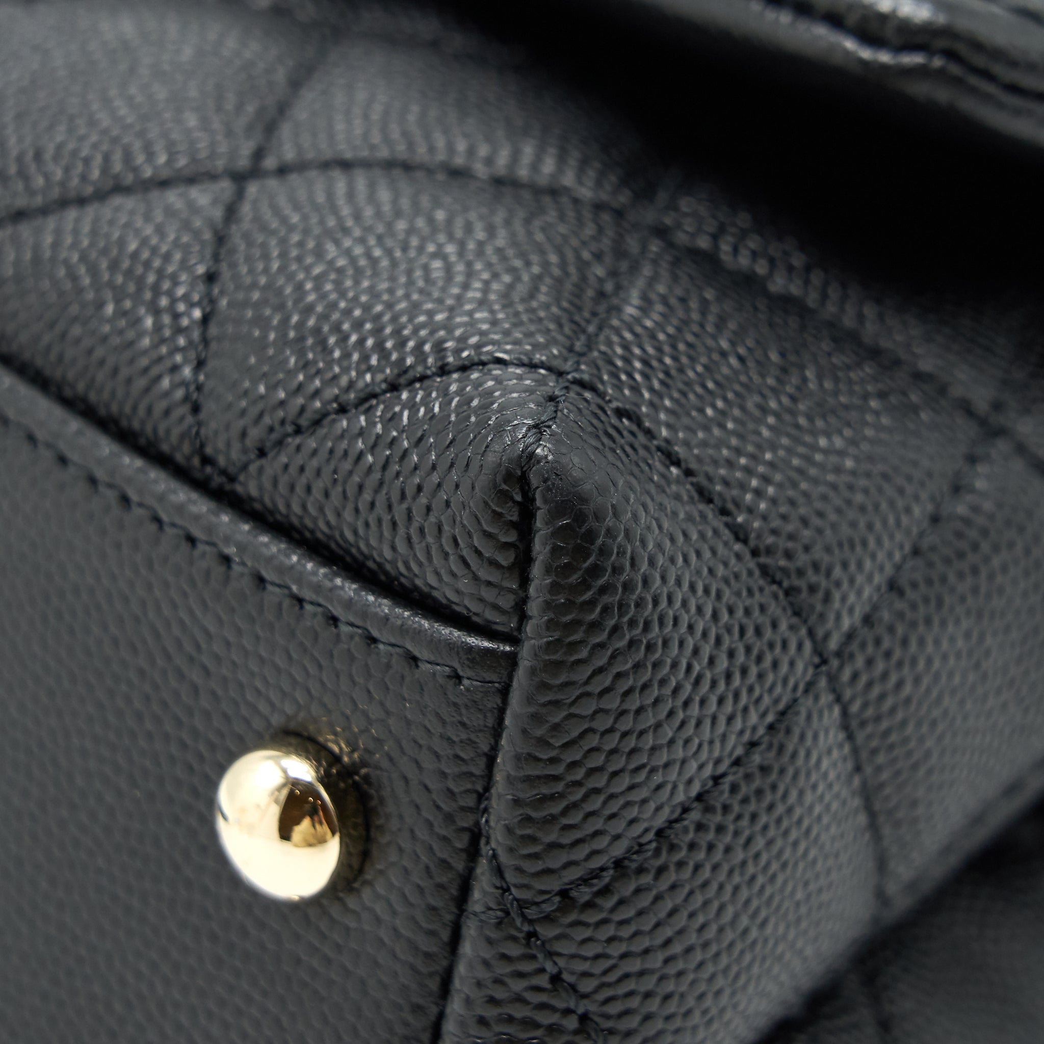 CHANEL COCO HANDLE EXTRA MINI CAVIAR BLACK LGHW