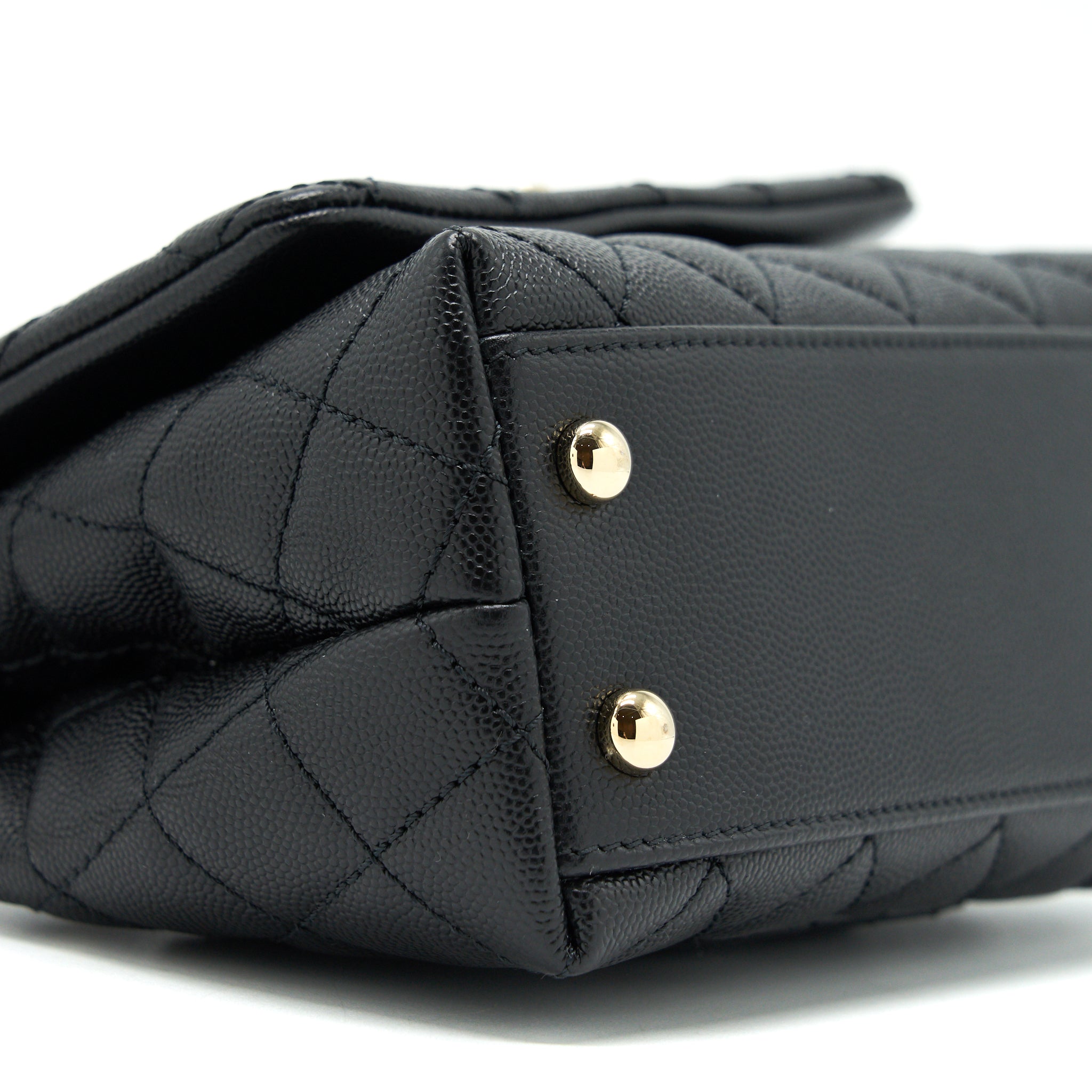 CHANEL COCO HANDLE EXTRA MINI CAVIAR BLACK LGHW