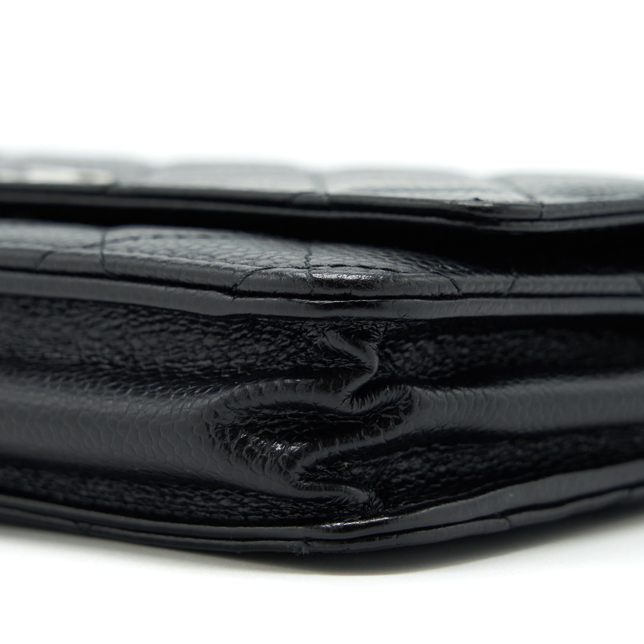CHANEL CLASSIC WALLET ON CHAIN CAVIAR BLACK SHW