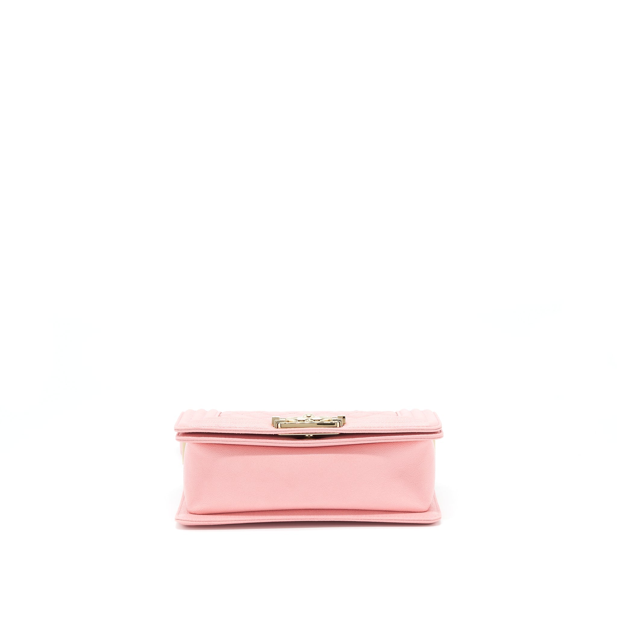 CHANEL SMALL BOY CAVIAR LIGHT PINK LGHW
