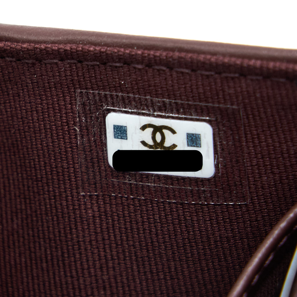 CHANEL SMALL COMPACT WALLET CAVIAR BLACK LGHW (MICROCHIP)