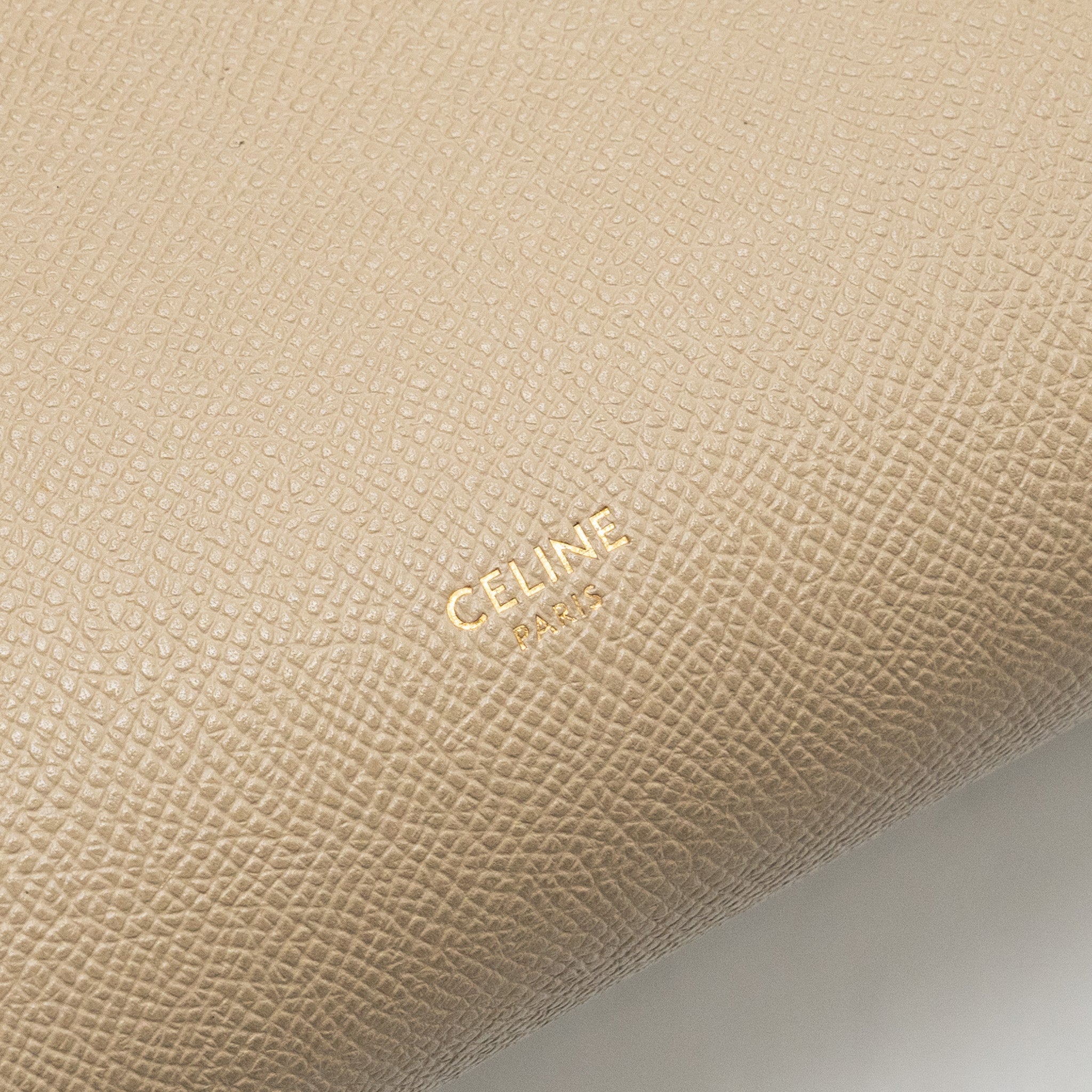CELINE MICRO BELT BAG GRAINED CALFSKIN BEIGE GHW