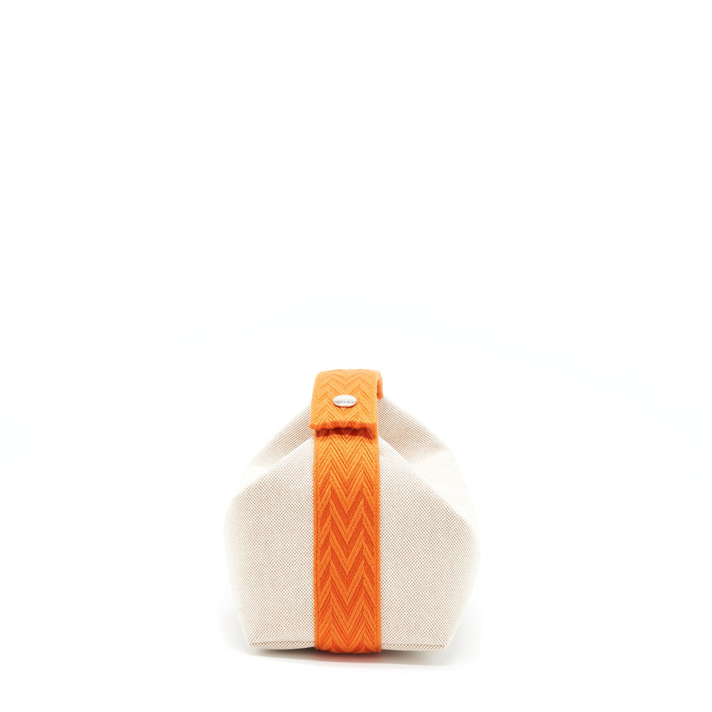 HERMES TROUSSE DE TOILETTE BRIDE A BRACPETIT MODELE BEIGE/ORANGE
