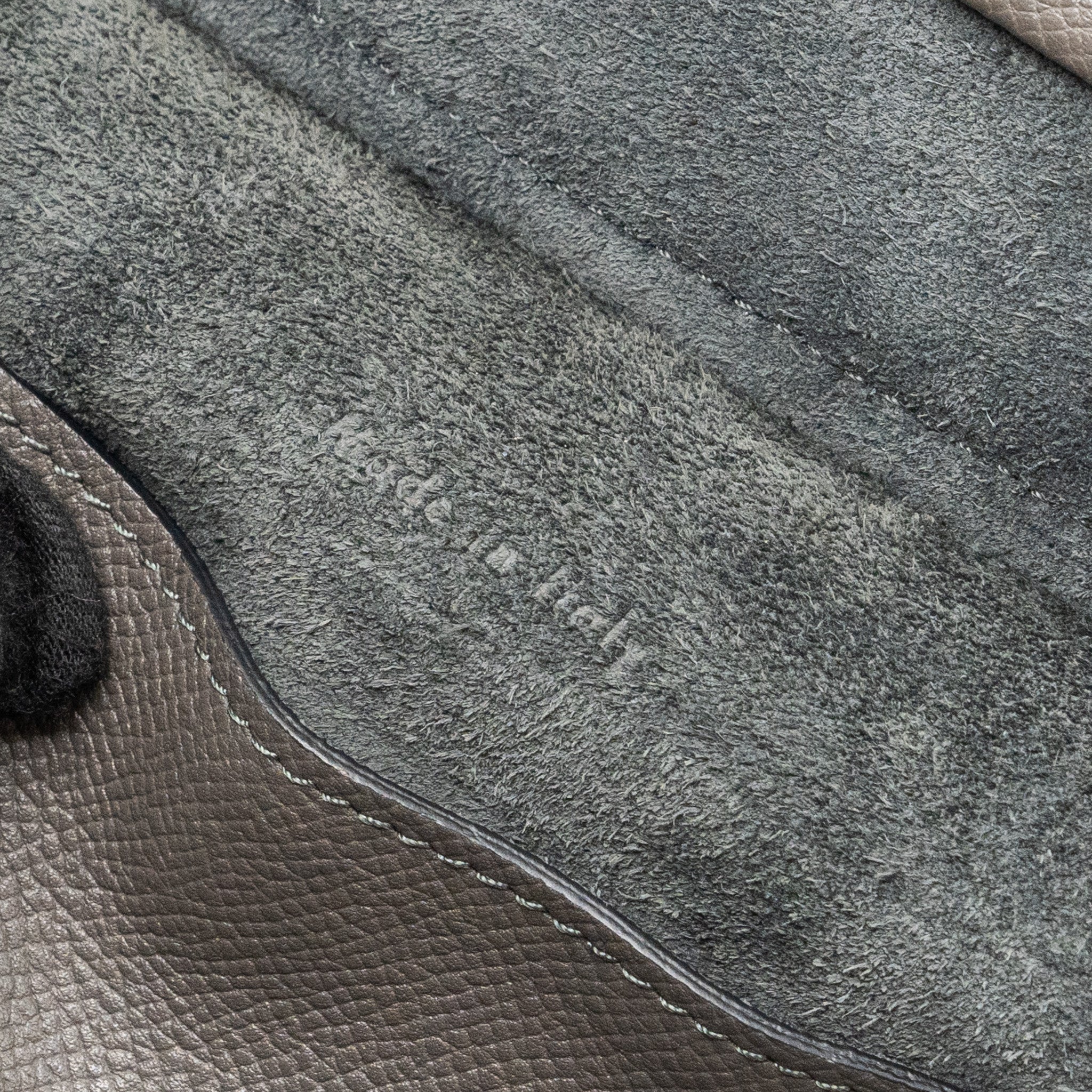 CELINE MICRO BELT BAG GRAINED CALFSKIN GREY GHW