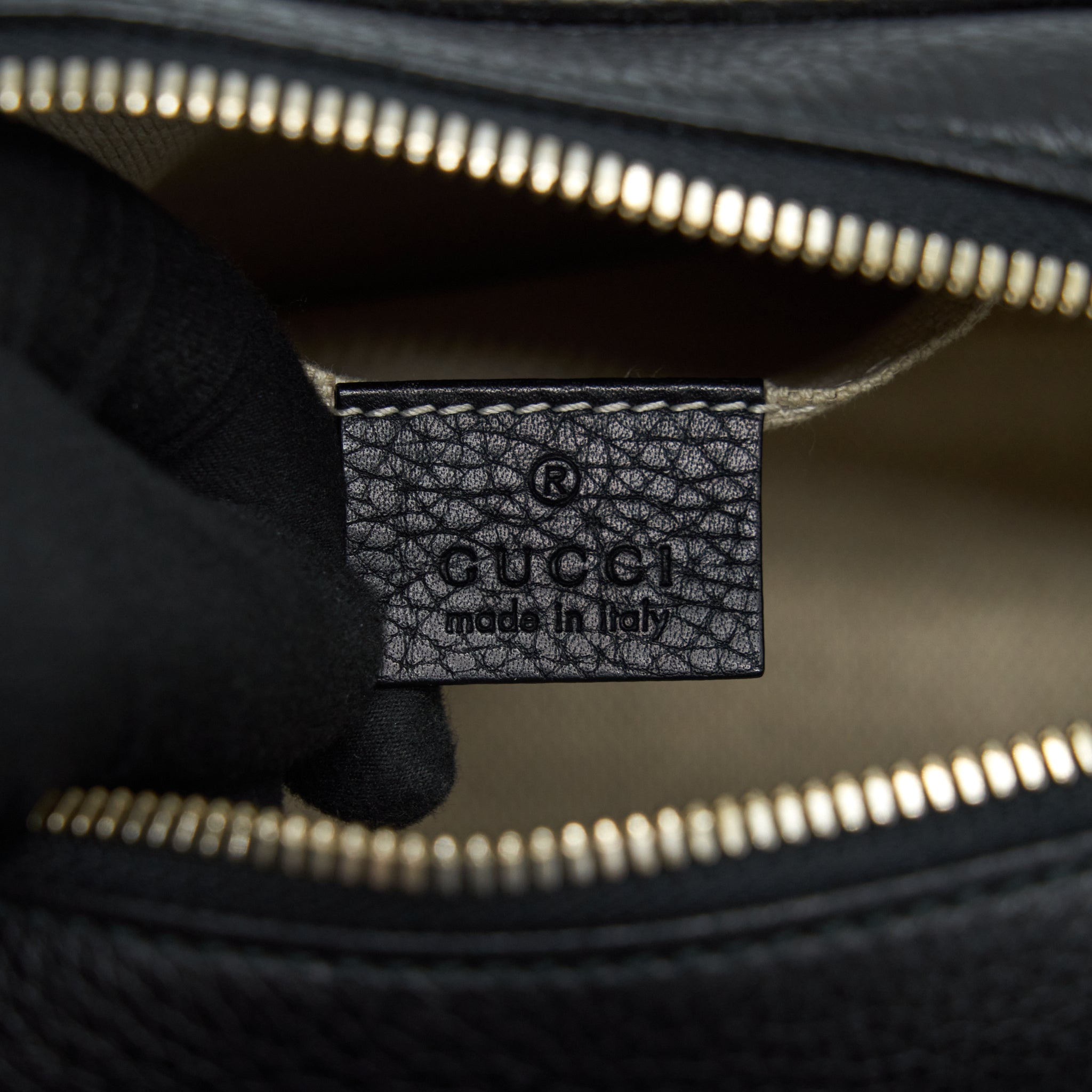 GUCCI DISCO CAMERA BAG CALFSKIN BLACK LGHW