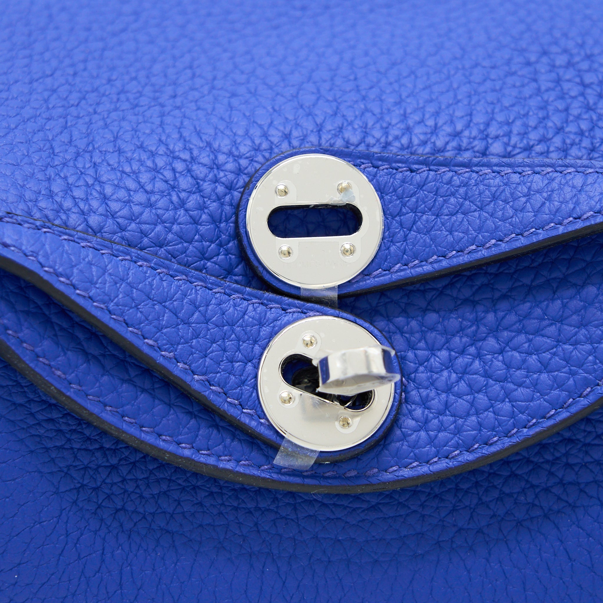 HERMES MINI LINDY CLEMENCE BLUE ROYAL SHW
