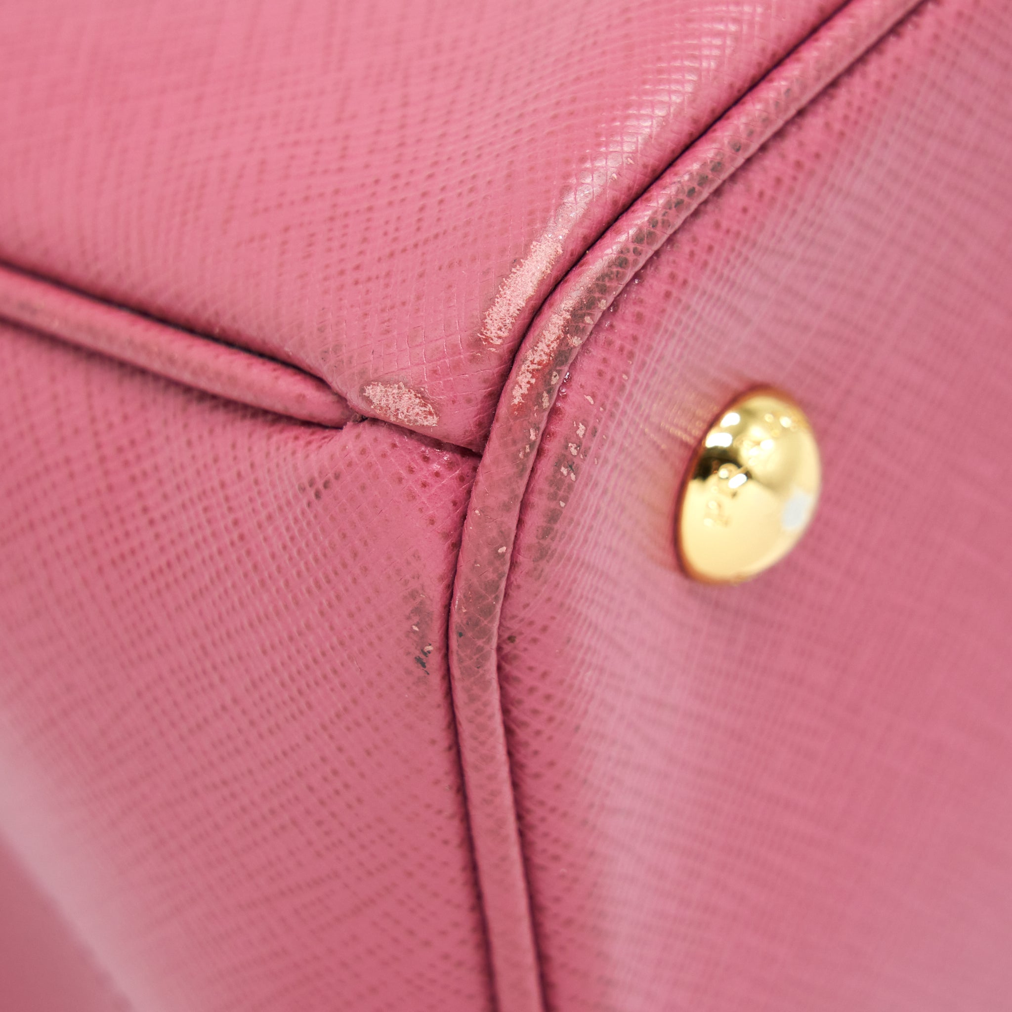 PRADA SAFFIANO TOTE BAG PINK GHW