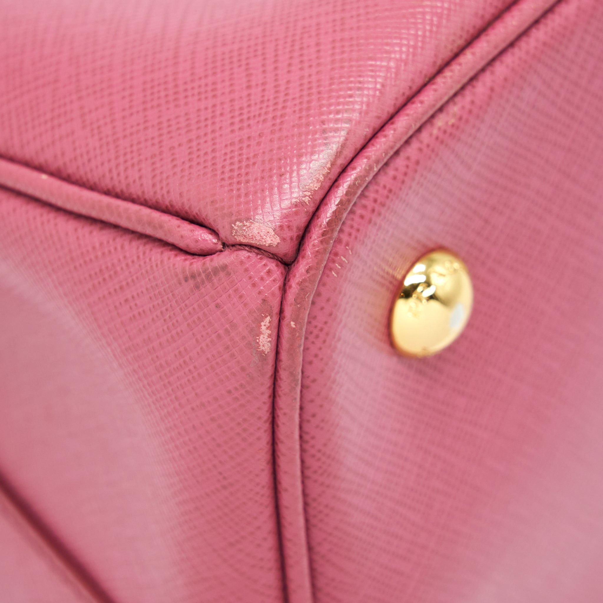 PRADA SAFFIANO TOTE BAG PINK GHW
