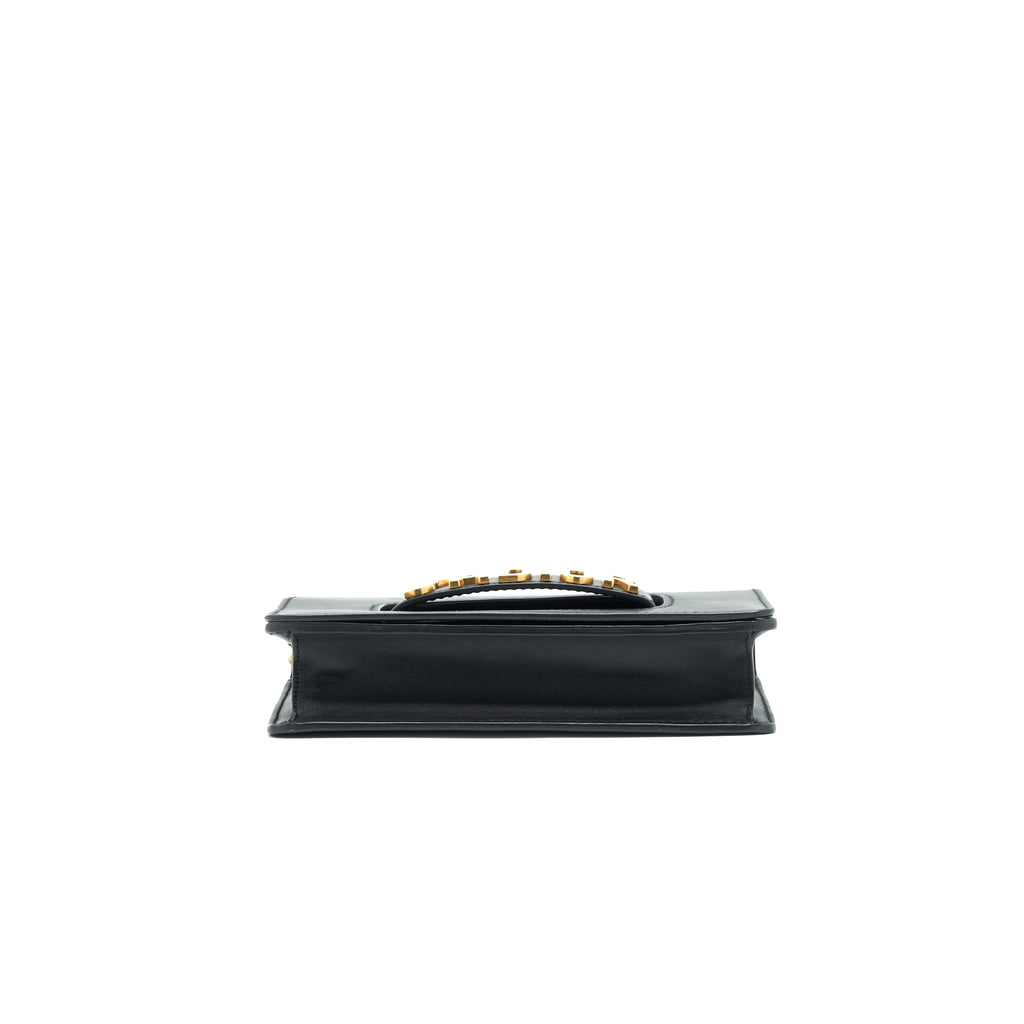 DIOR J'ADIOR MEDIUM FLAP BAG WITH CHAIN BLACK GHW