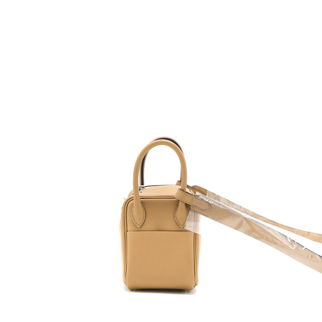 HERMES MINI LINDY SWIFT CHAI/MAUVE SYLVESTRE SHW