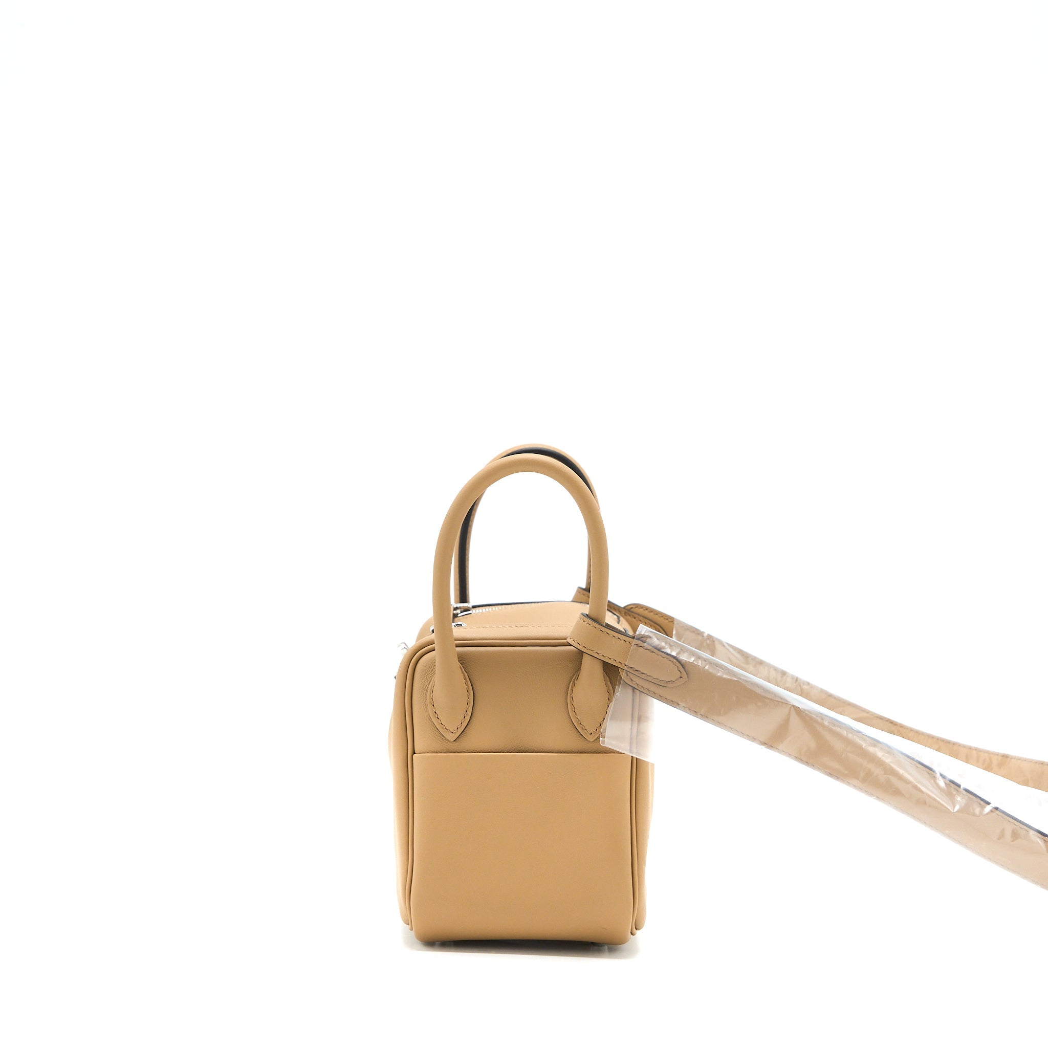 HERMES MINI LINDY SWIFT CHAI/MAUVE SYLVESTRE SHW