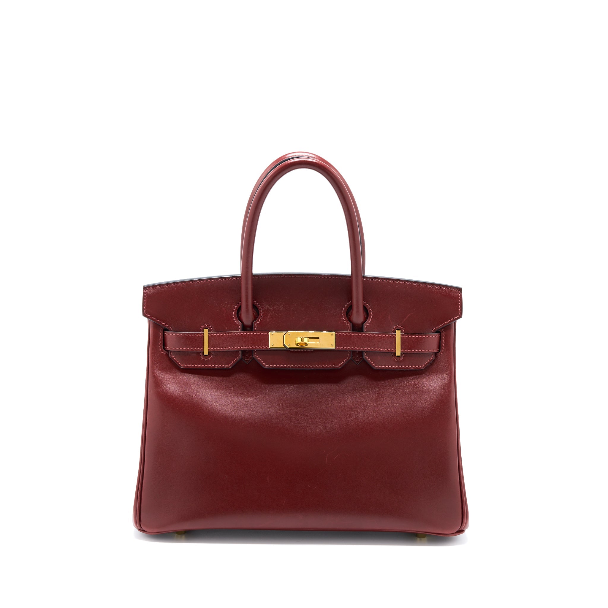 HERMES BIRKIN 30 BOX ROUGE H GHW