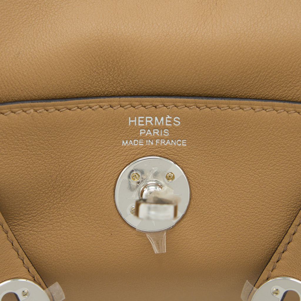 HERMES MINI LINDY SWIFT CHAI/MAUVE SYLVESTRE SHW