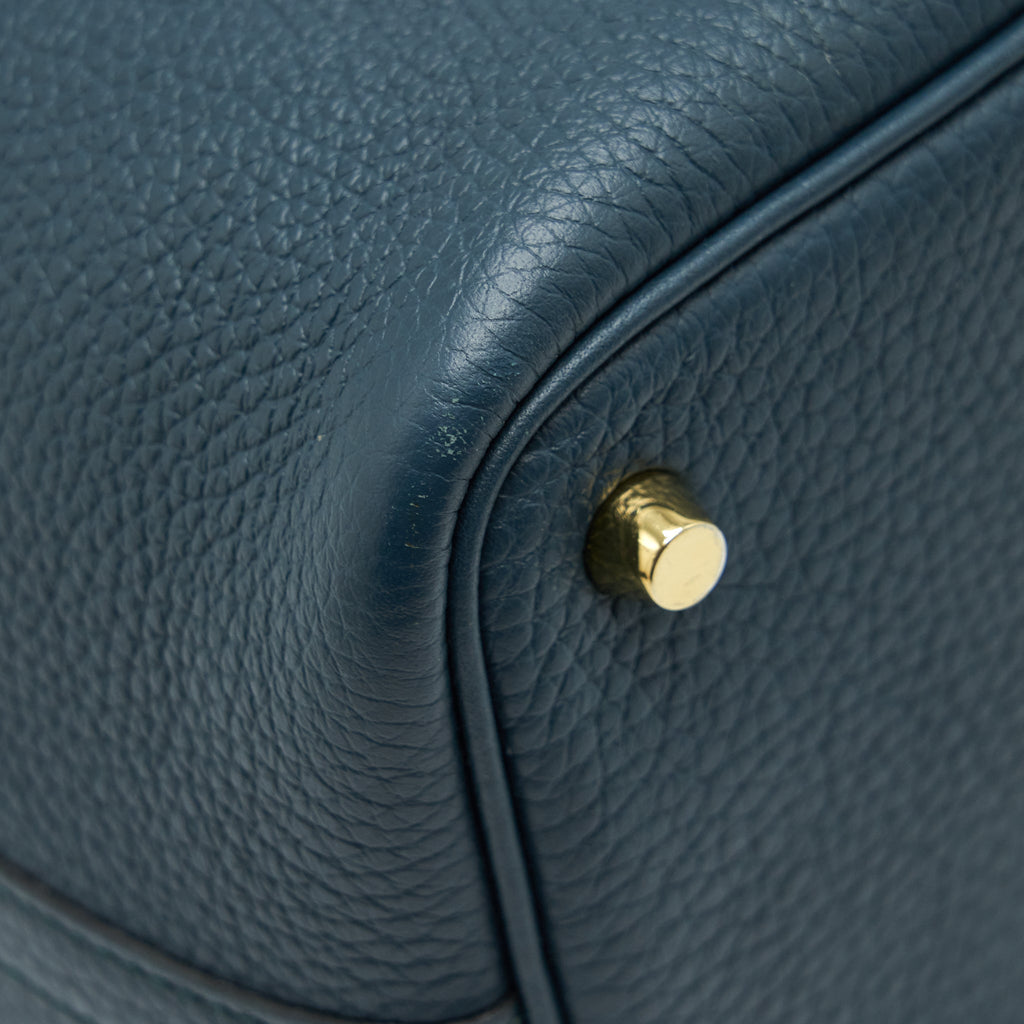 HERMES PICOTIN 18 LOCK BAG 6O VERT CYPRES GHW