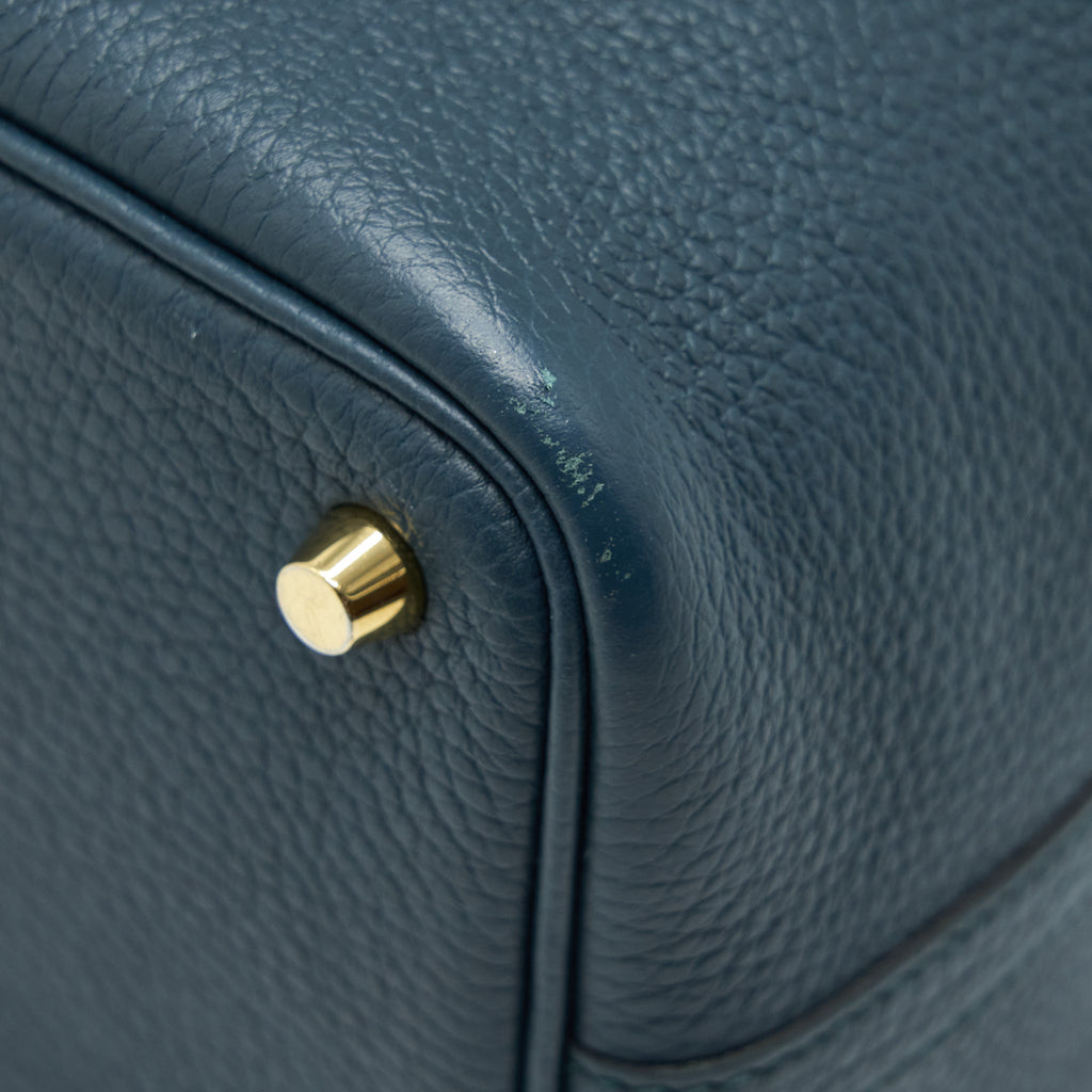 HERMES PICOTIN 18 LOCK BAG 6O VERT CYPRES GHW