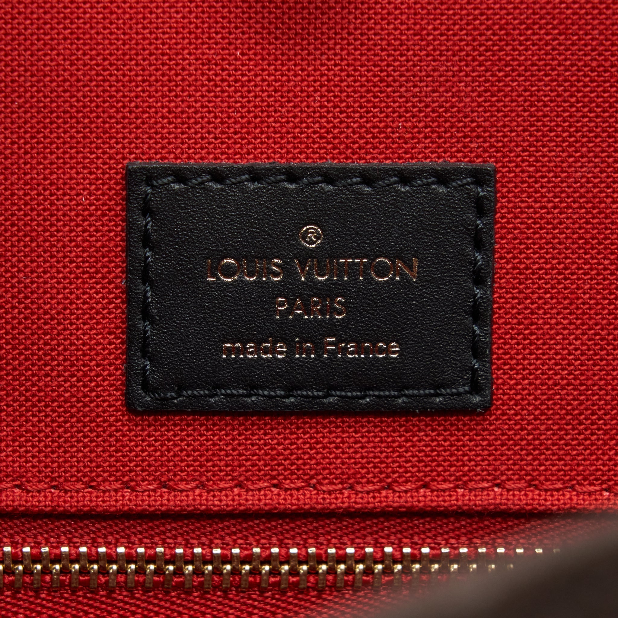 LOUIS VUITTON ON THE GO GM MONOGRAM REVERSE CANVAS GHW