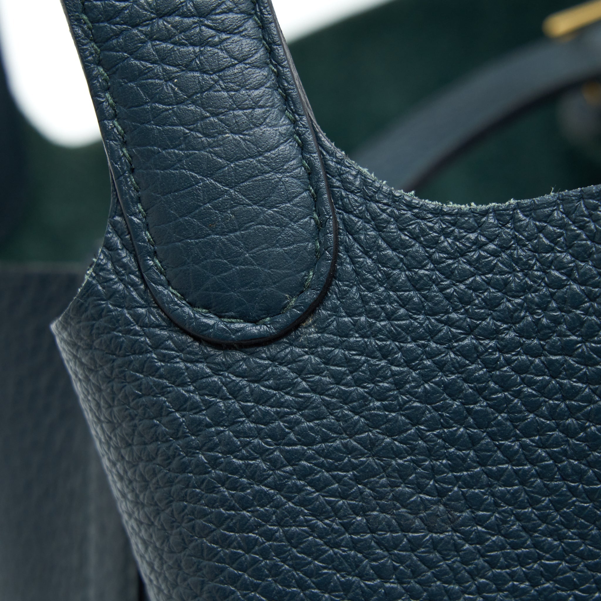 HERMES PICOTIN 18 LOCK BAG 6O VERT CYPRES GHW