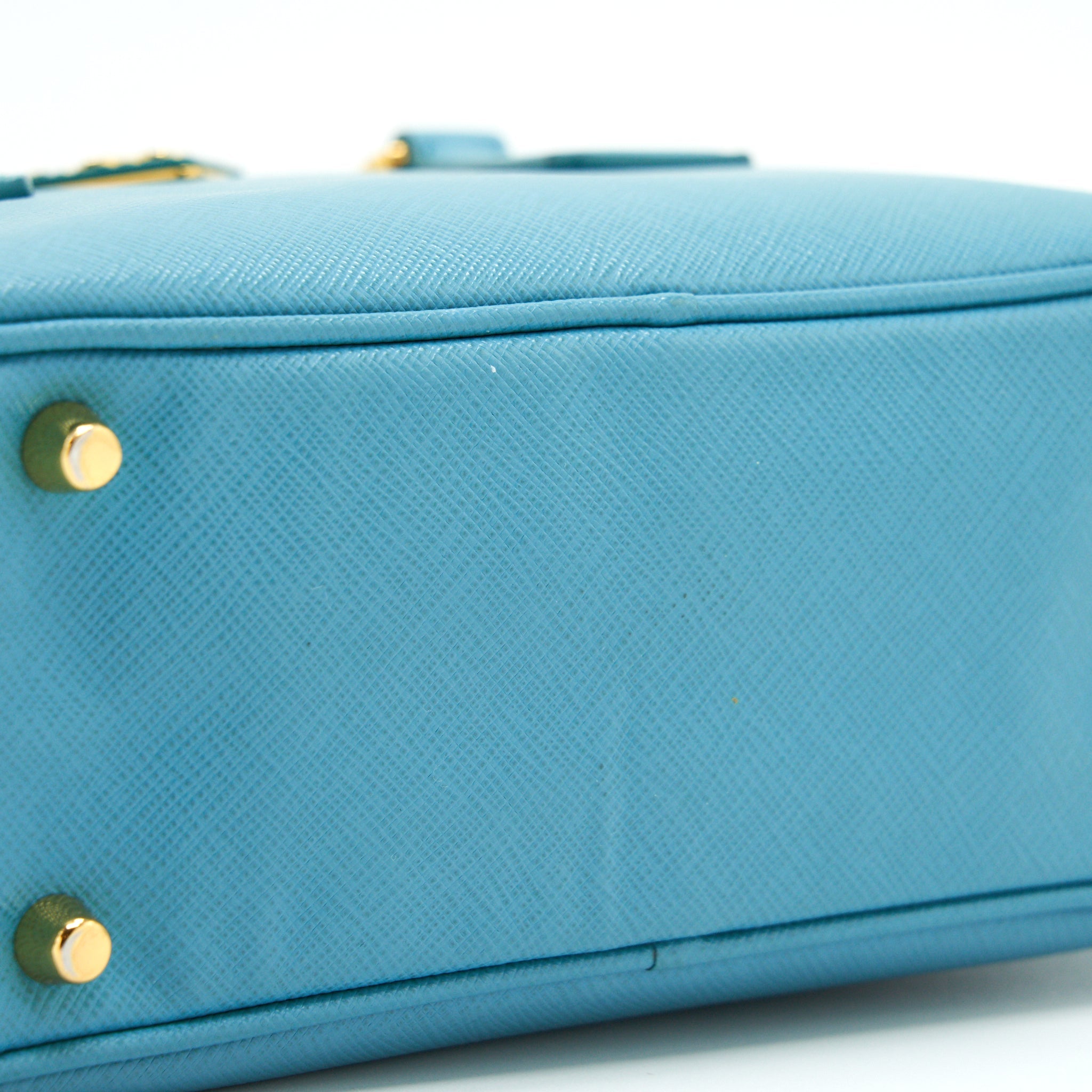 PRADA SAFFIANO TOP-HANDLE BAG BLUE