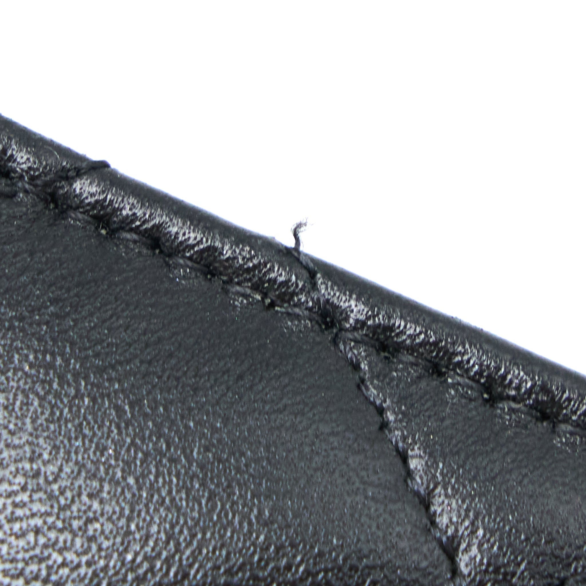 CHANEL RIBBON WALLET ON CHAIN LAMBSKIN BLACK LGHW (MICROCHIP)