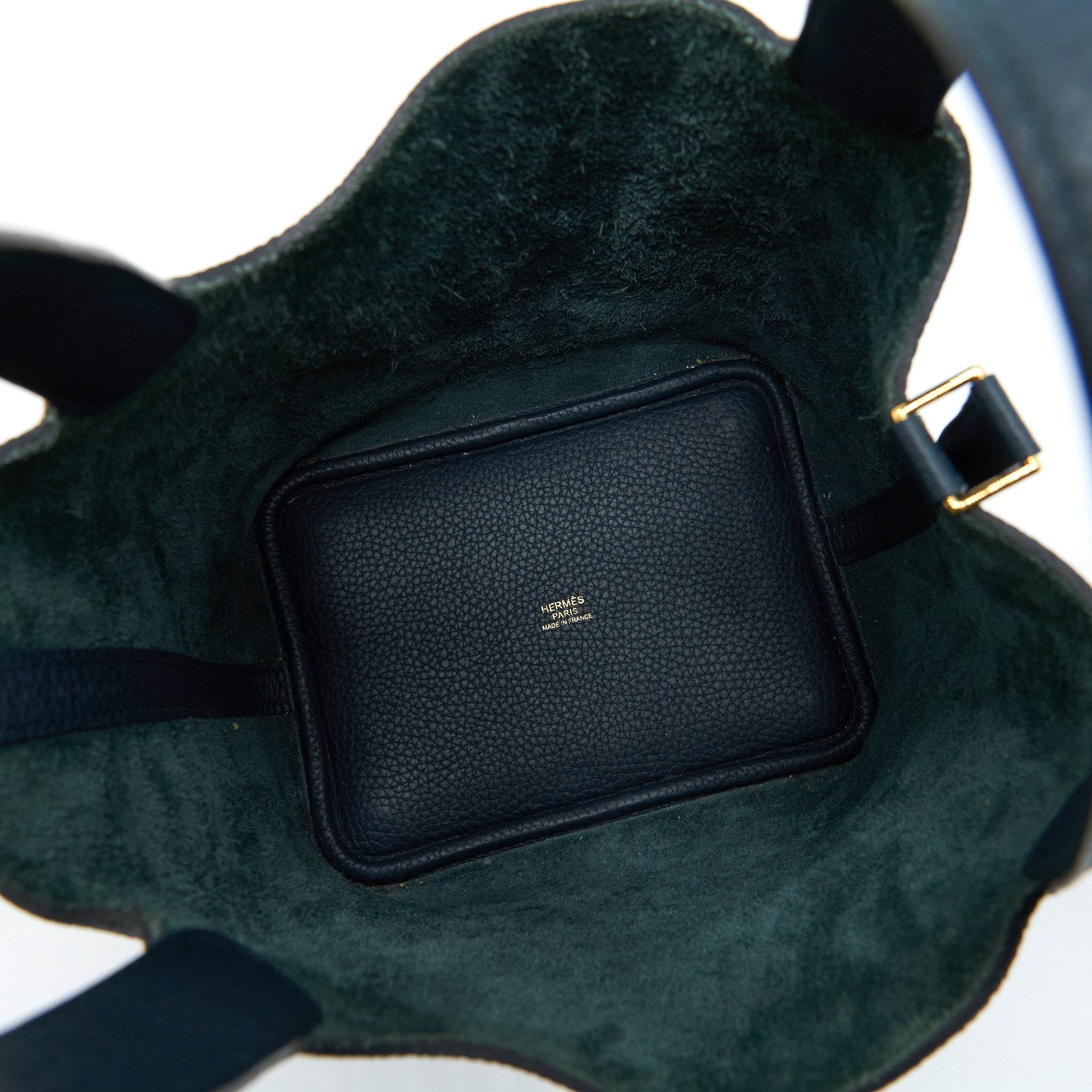 HERMES PICOTIN 18 LOCK BAG 6O VERT CYPRES GHW