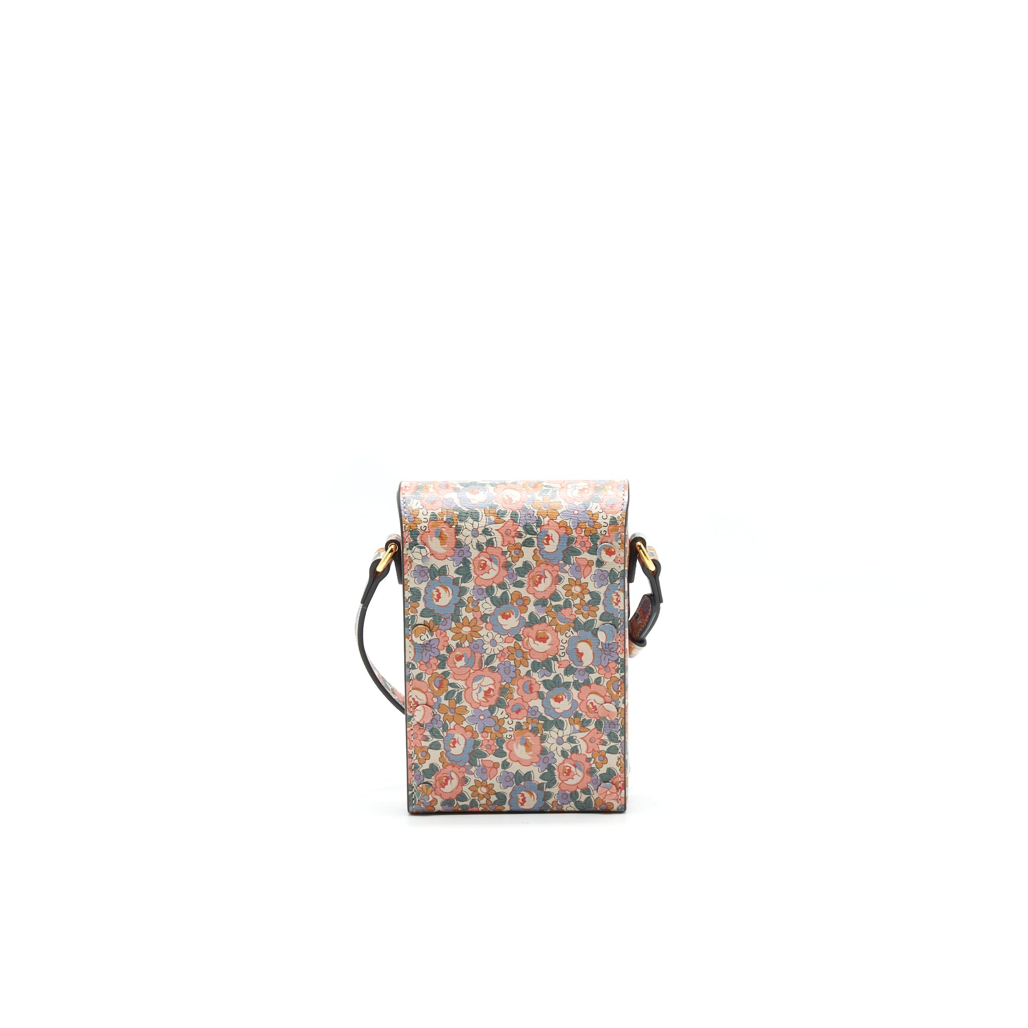 GUCCI LIBERTY FLORAL MINI BAG IN LIGHT PINK AND BLUE