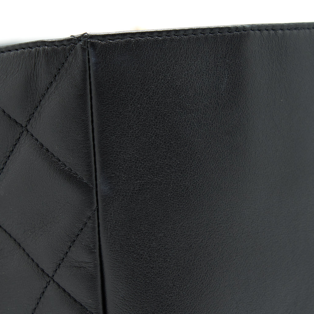 CHANEL SUPPLE TOTE BLACK GHW (MICROCHIP)
