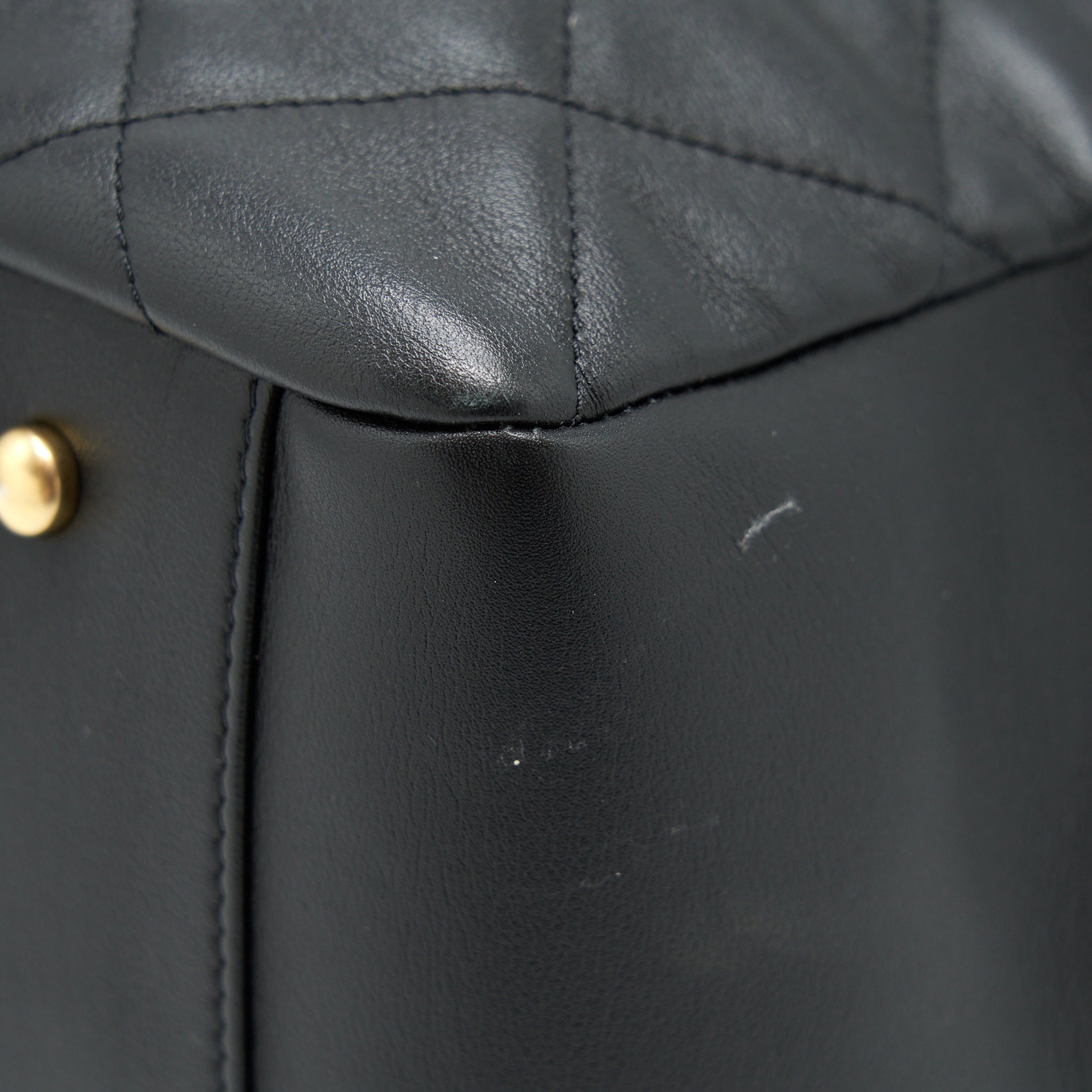 CHANEL SUPPLE TOTE BLACK GHW (MICROCHIP)