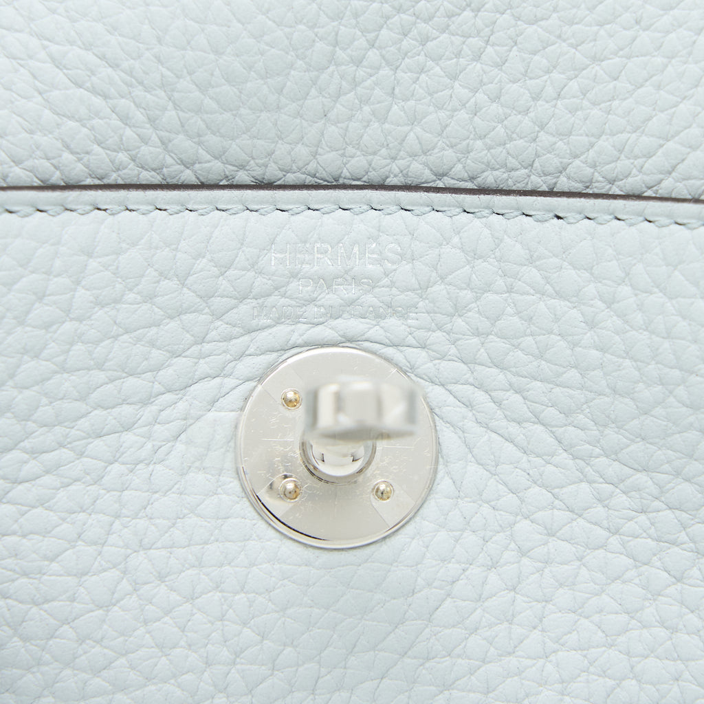 HERMES MINI LINDY CLEMENCE BLUE PALE SHW