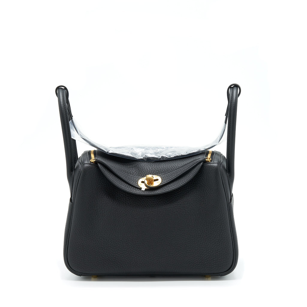 HERMES LINDY 26 CLEMENCE BLACK GHW