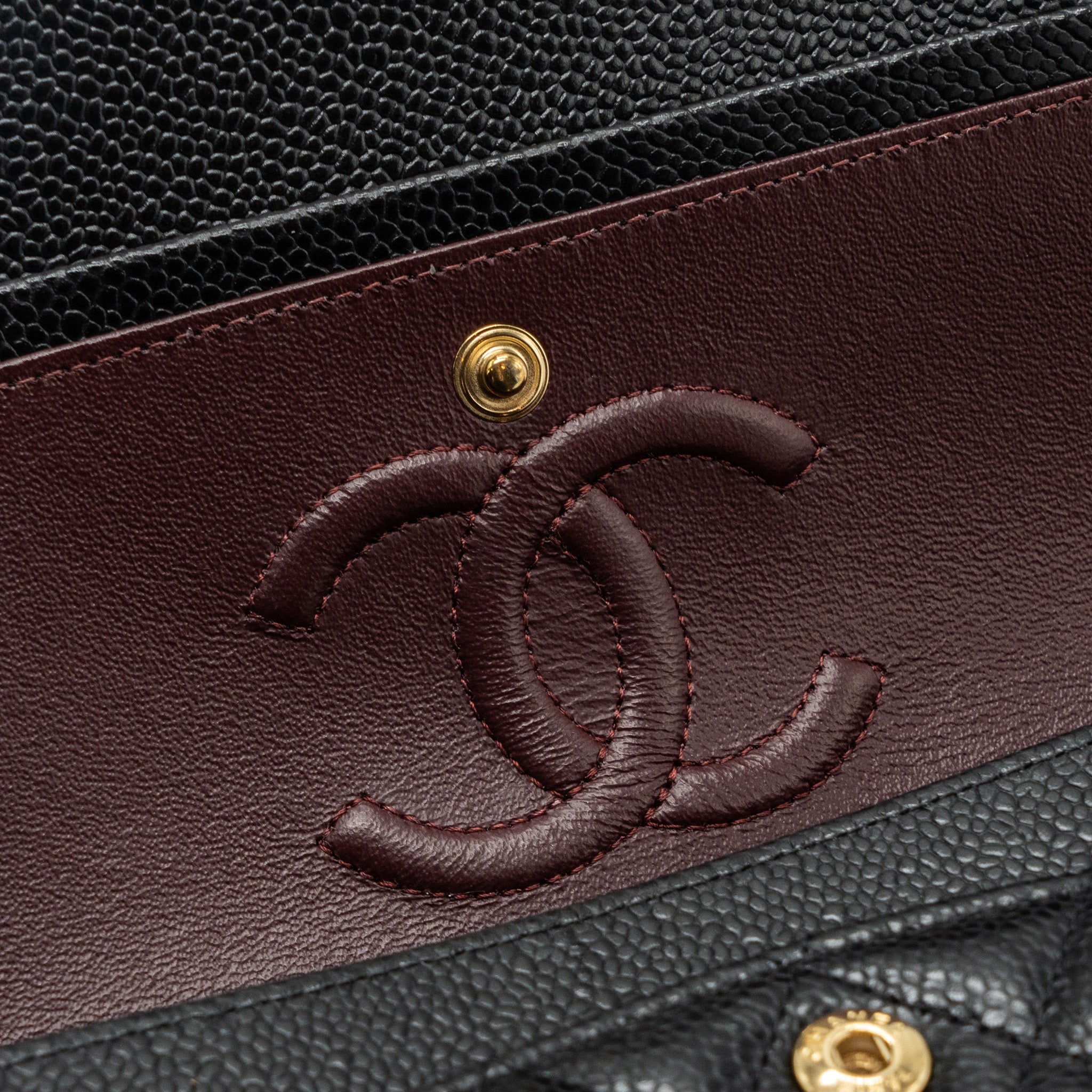 CHANEL SMALL CLASSIC DOUBLE FLAP BAG CAVIAR BLACK GHW(MICROCHIP)