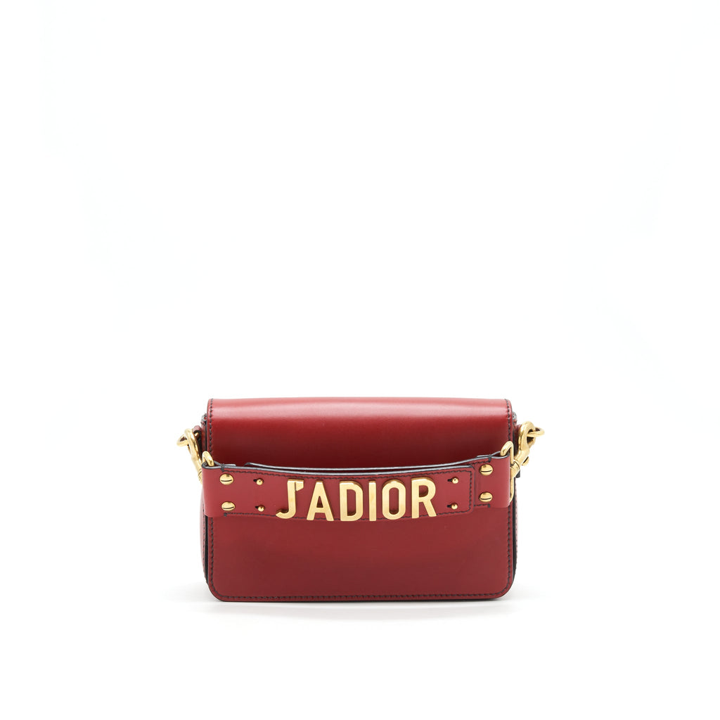 DIOR J'ADIOR CLUTCH WITH HANDLE RED WITH GHW