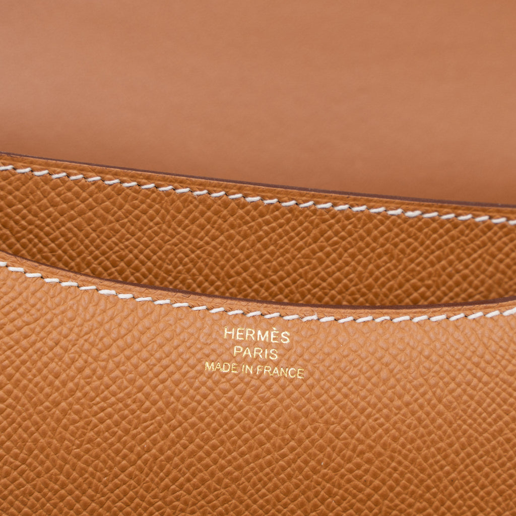 HERMES CONSTANCE MINI EPSOM GOLD RGHW