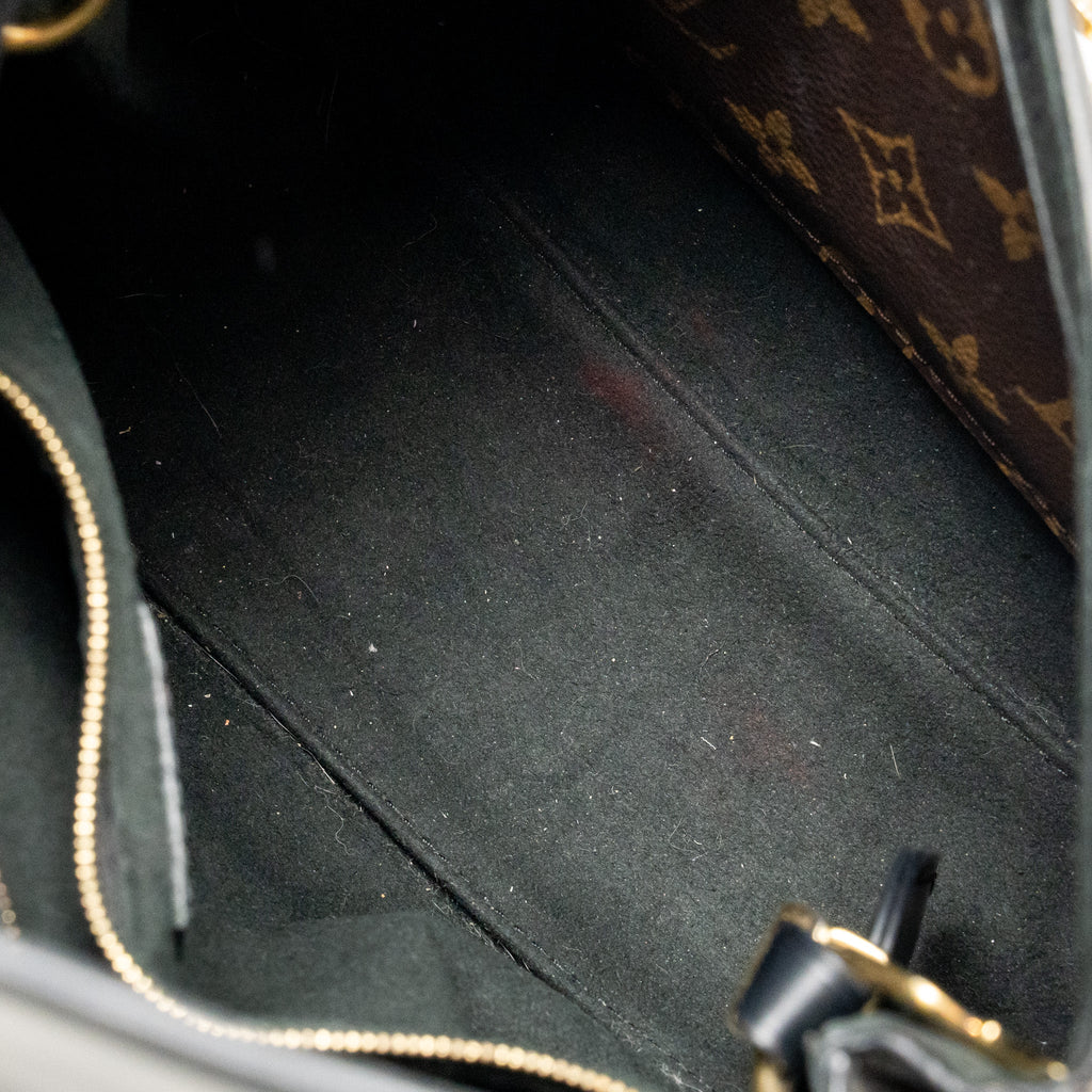LOUIS VUITTON ONE HANDLE MM MONOGRAM CANVAS/ LEATHER BLACK GHW