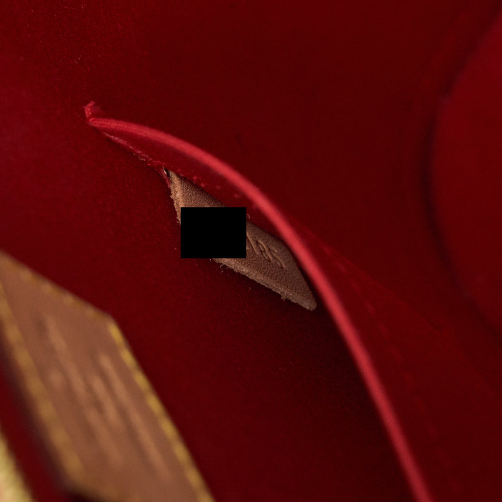 LOUIS VUITTON ALMA BB PATENT RED WITH GHW