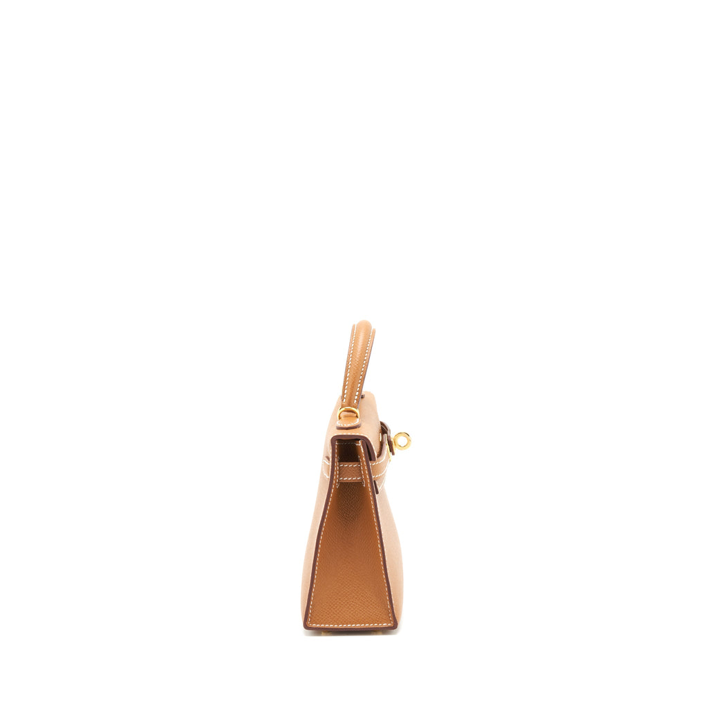 HERMES MINI KELLY 20CM EPSOM GOLD GHW