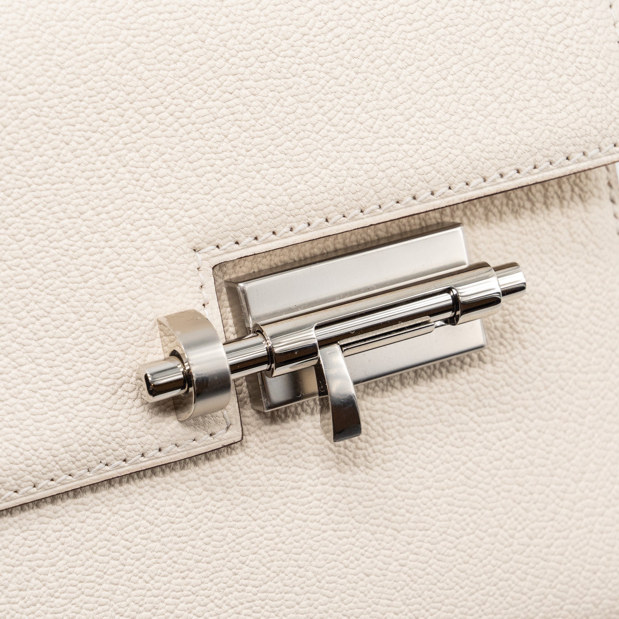 HERMES MINI VERROU CHEVRE MYSORE NATA / MULTICOLOR STRAP SHW