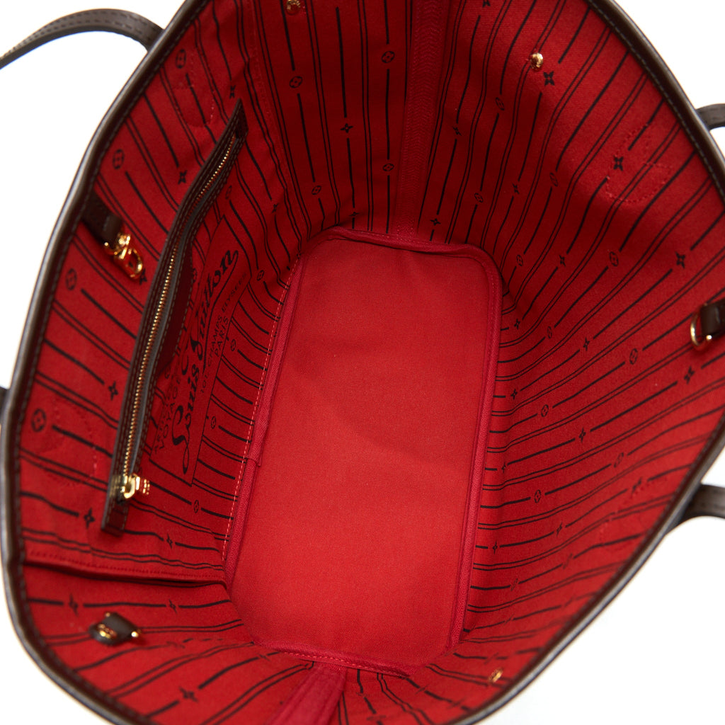 LOUIS VUITTON NEVERFULL MM DAMIER EBENE GHW