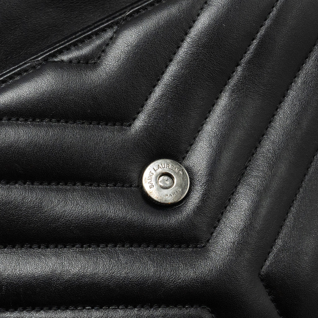 SAINT LAURENT/YSL SMALL LOULOU BAG CALFSKIN SO BLACK
