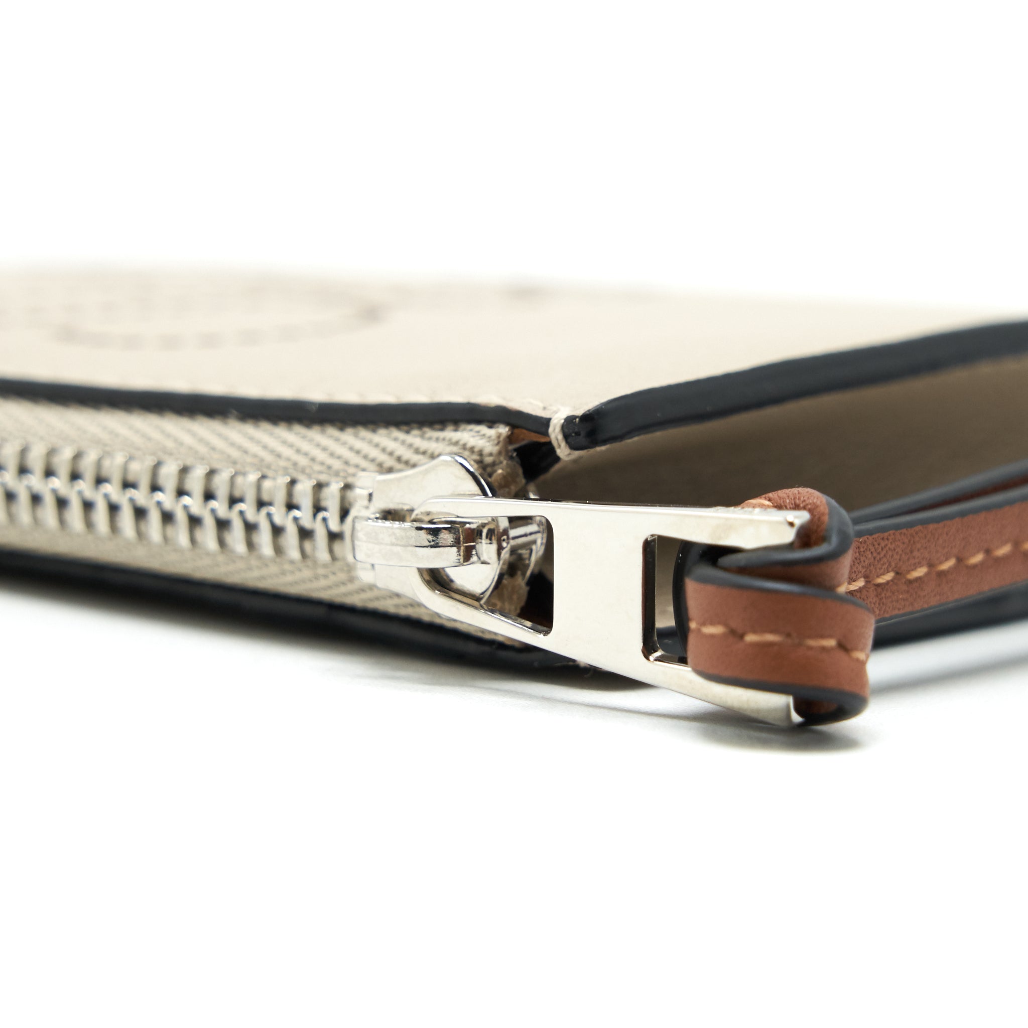 LOEWE BRAND COIN CARDHOLDER CALFSKIN LIGHT OAT/ TAN